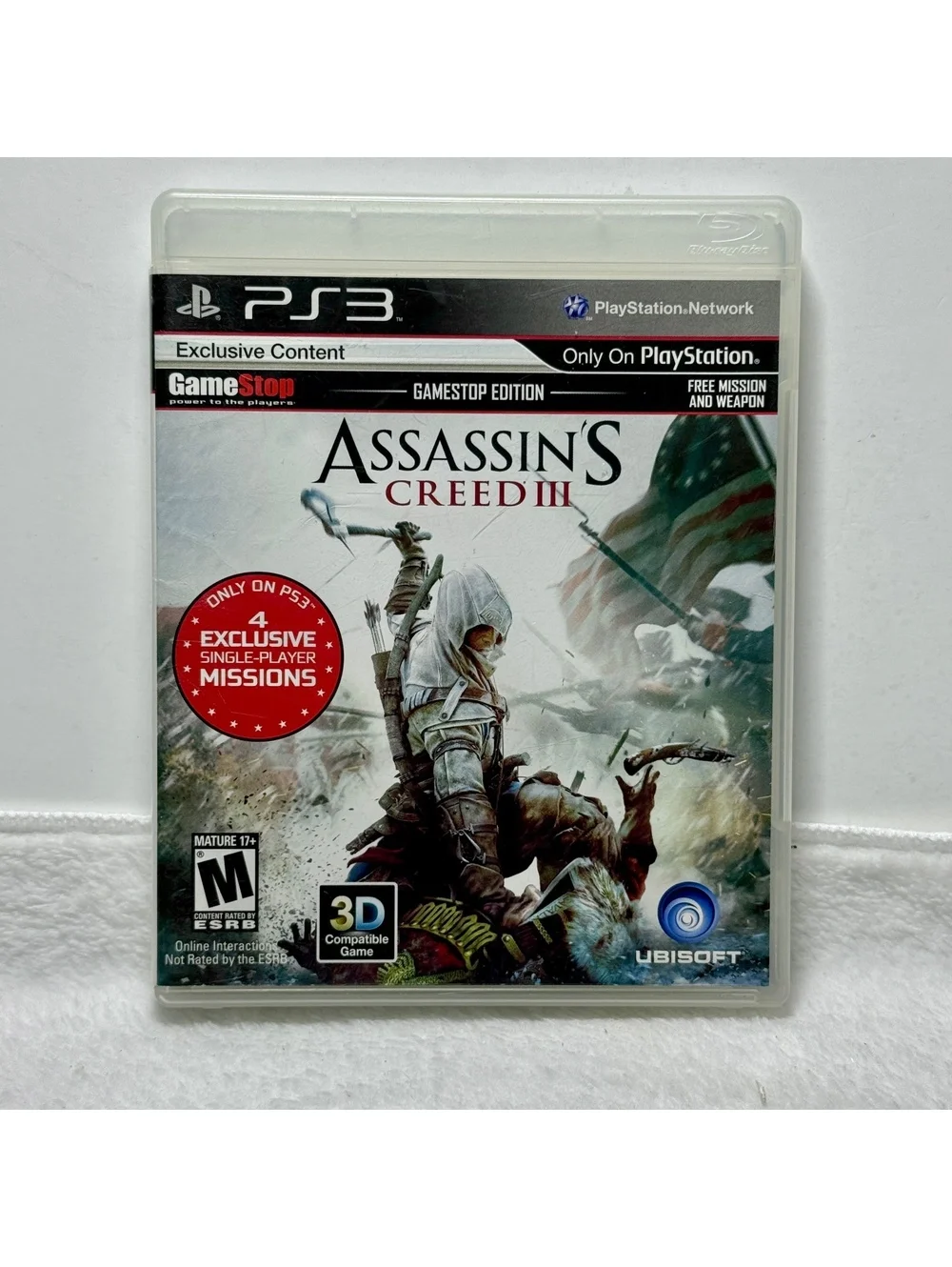 Assassin’s Creed III + IV Black Flag GameStop Edition Playststion 3 PS3 Bundle